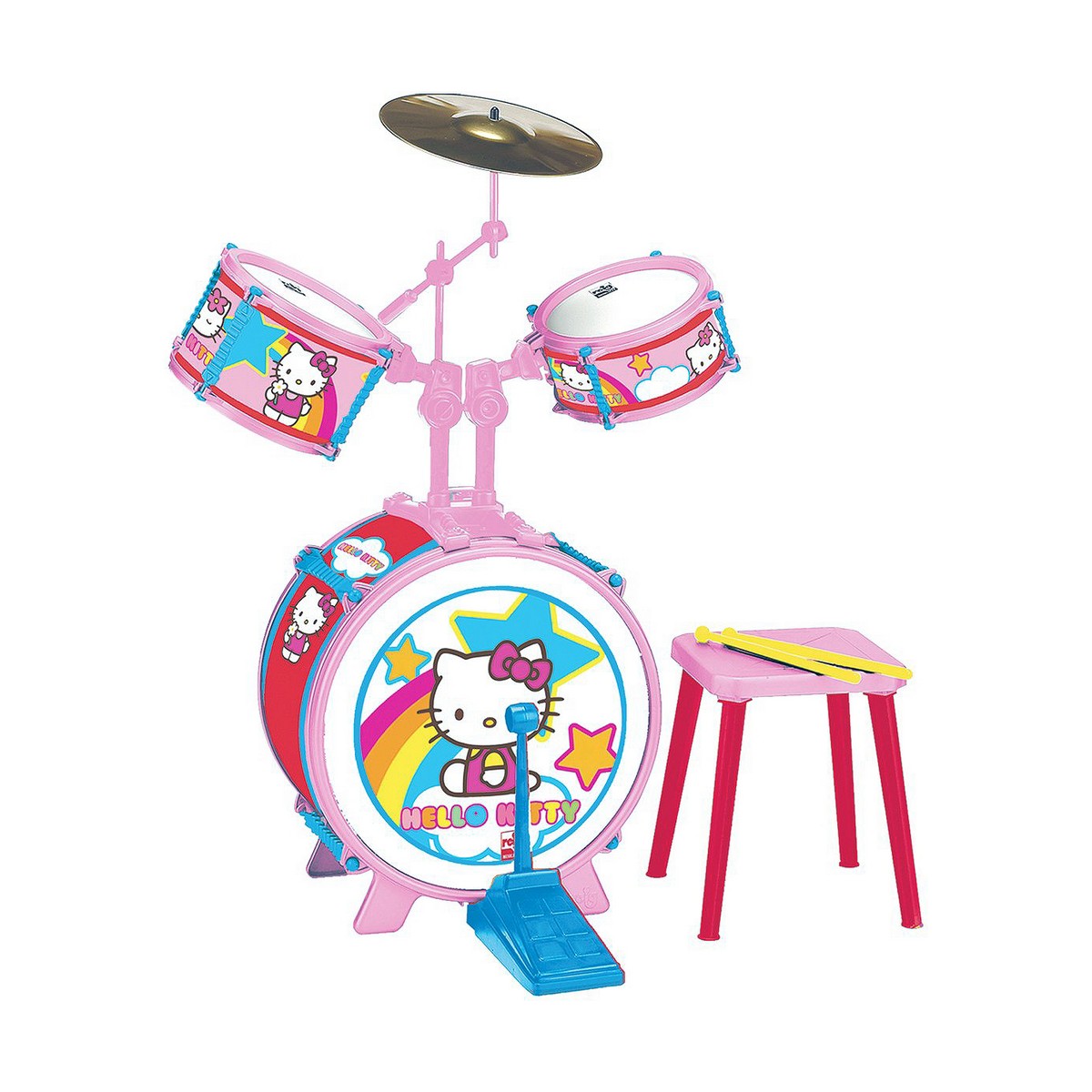 Batteria Musicale Hello Kitty Plastica